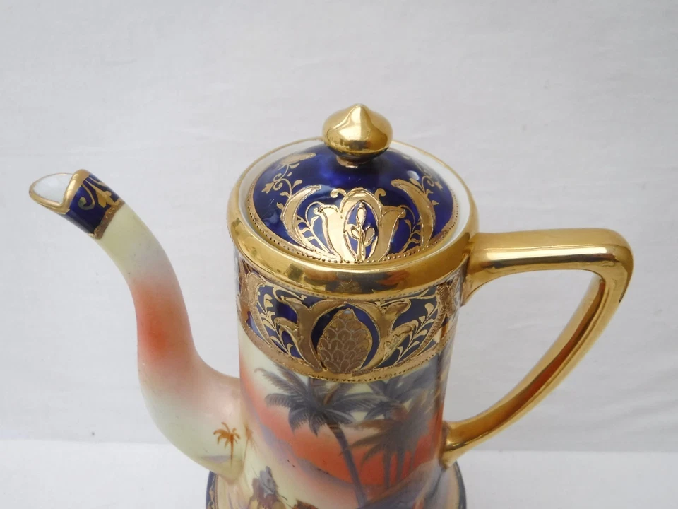 Noritake Desert Scene Gilded Complete Coffee Set - image 4 of 4
