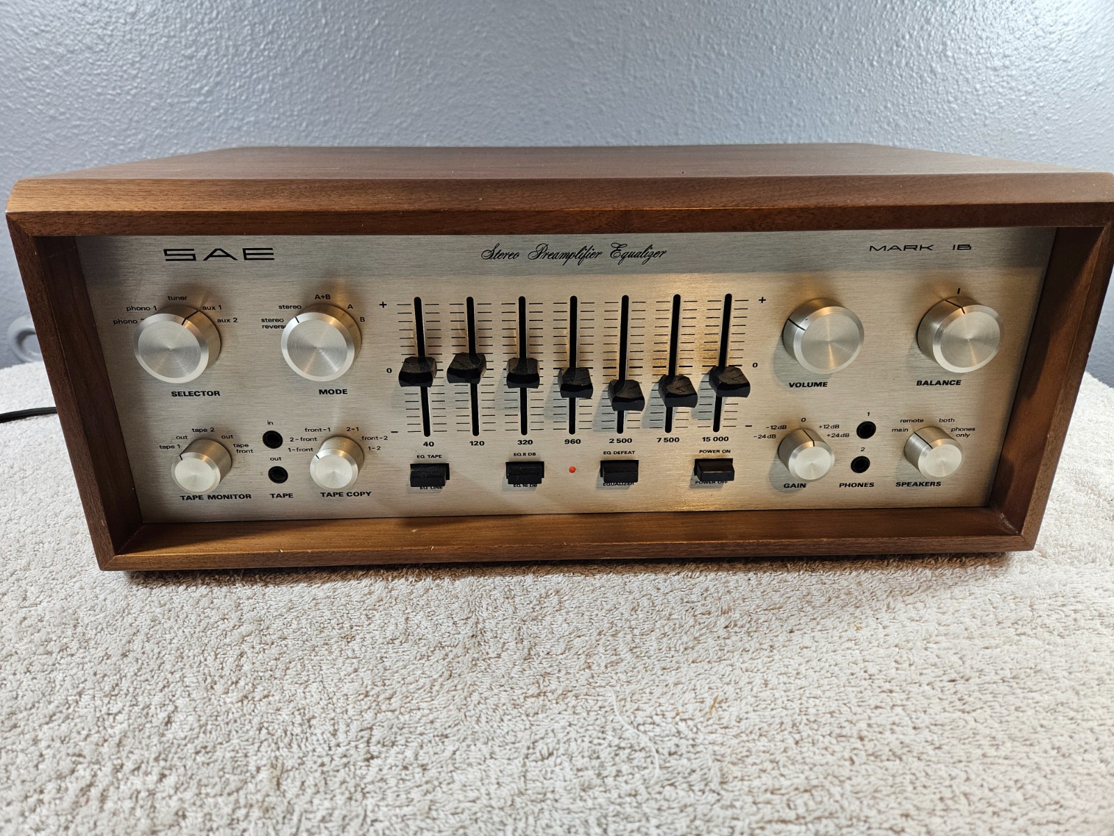 SAE P102 Computer Direct Line PreAmplifier - tested and working. Hear It Play!
