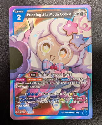 Pudding a la Mode Cookie P-105	Promo Cookie Run Card English Braverse