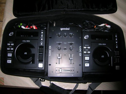 Gemini CDJ-15X / Gemini MX-01. Complete Set with Gemini Road Case