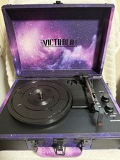 Victrola Portable Record Player W/ Bluetooth 3 Speed Turntable, Speakers