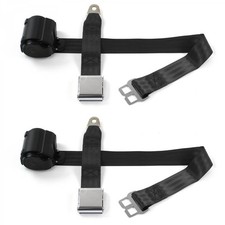 Pickup Truck 1981 - 1993 Airplane 2pt Bk Retract Bucket Seat Belt Kit-2 Belt