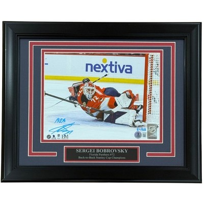 Sergei Bobrovsky Autographed Florida Panthers (Back 2 Back) Deluxe Framed 8x10 P