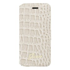 ETUI FOLIO BOOK GUESS CROCO POUR APPLE IPHONE 6 6S BEIGE