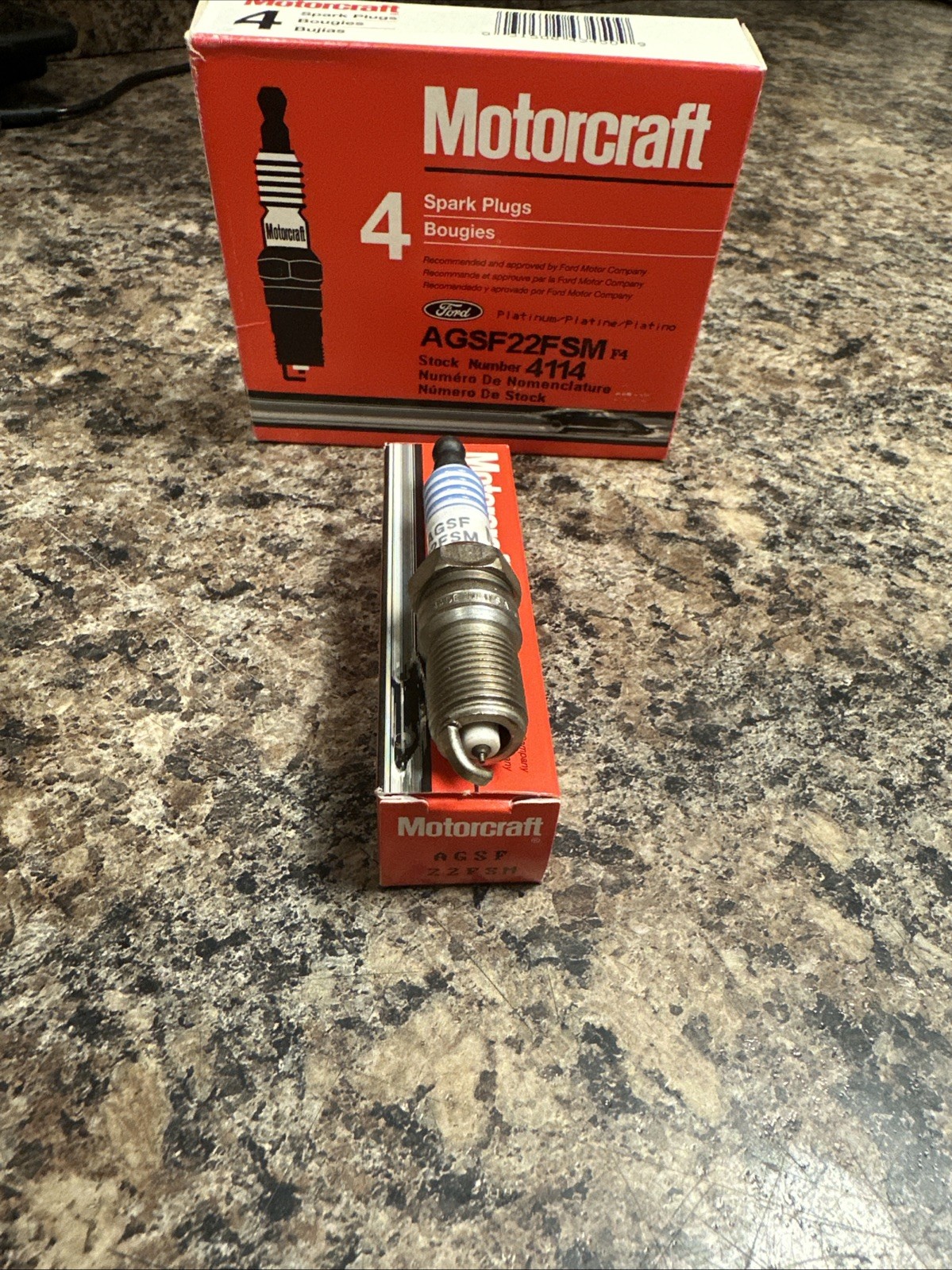 6 Motorcraft AGSF22FSM Plat. Spark Plugs 59-72 MUSTANG  TBIRD Etc