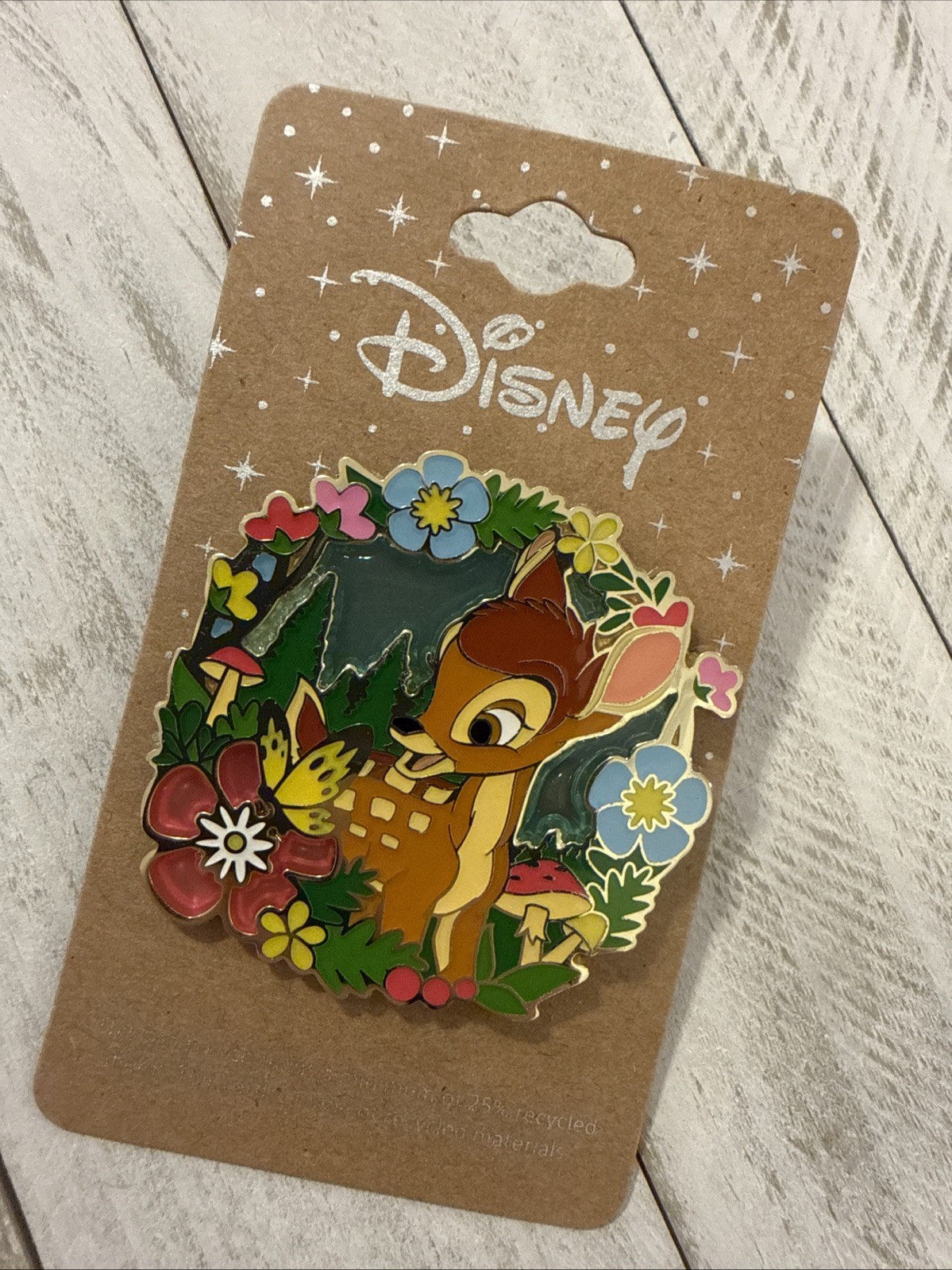 NEW ON CARD! Loungefly Disney Bambi Metal Enamel Pin!