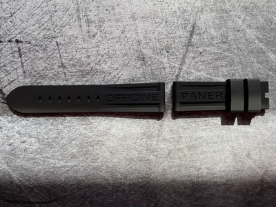 Original PANERAI Armband (Kautschuk) mit PAM Click Release (24/22)