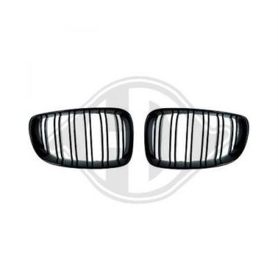 Kühlergrill Kühlergitter schwarz matt für BMW 1er F20 F21