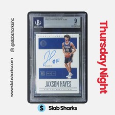 2019 PANINI ENCASED #106 JAXSON HAYES RC AUTO ROOKIE /99 BGS 9
