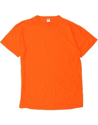 RUSSELL ATHLETIC Herren T-Shirt Oberteil Large Orange Baumwolle XP06