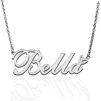 Bella individuelle Namenskette personalisiert personalisiert vergoldet Namenskette für Motte