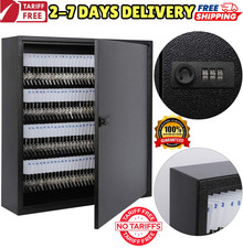 40/60/100/200 Steel Key Storage Box + Lock Wa...