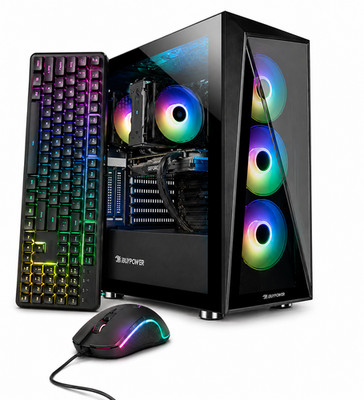 Gaming PC i5-12400F 32GB 1TB NVMe RTX 5060 ARGB Tower Windows 11 WiFi Ready