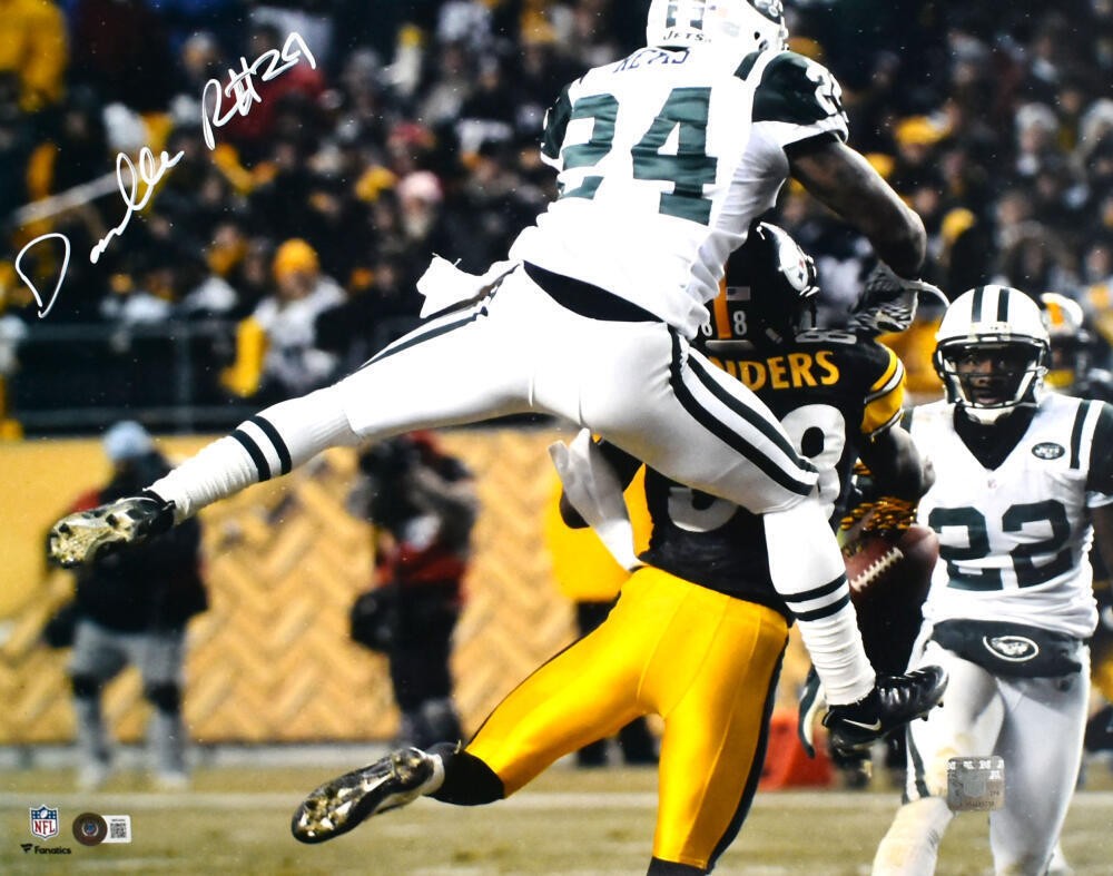 Darrelle Revis Autographed Signed New York Jets 16x20 Back View Photo -Beckett W Holo 