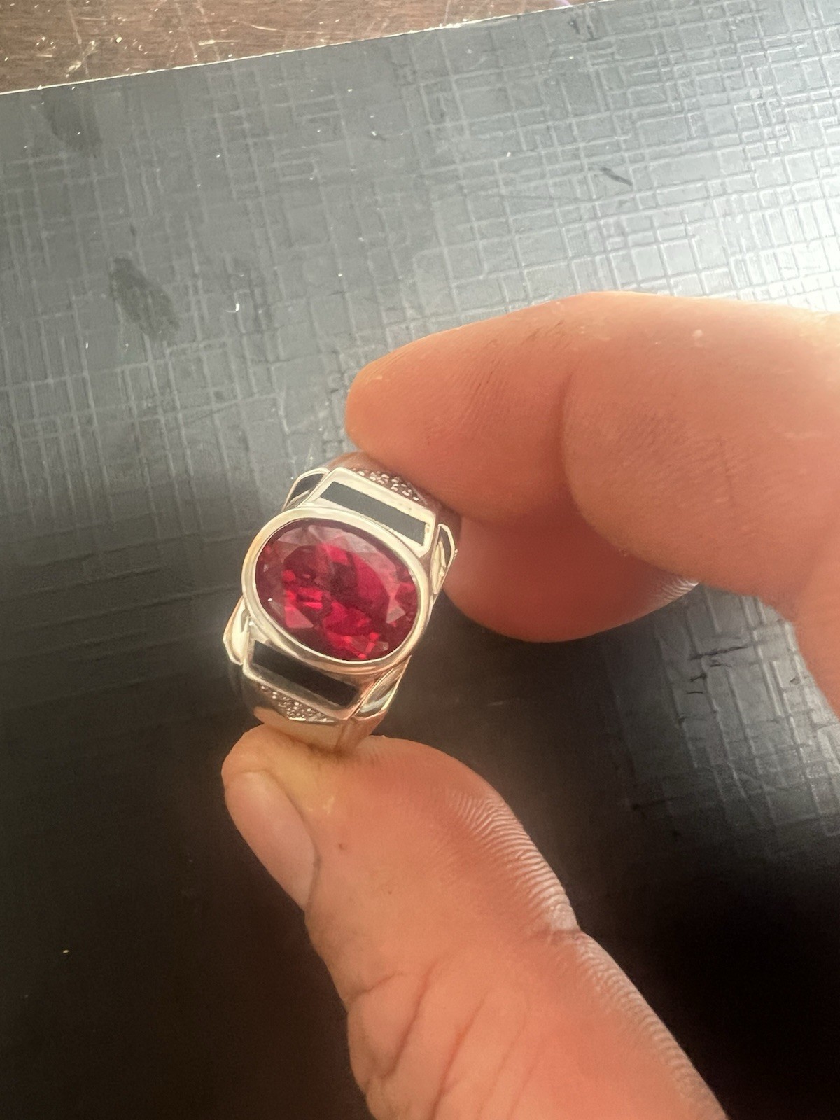 925 sterling silver ring men - image 1