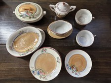 VTG Hand Painted Japan Lustreware Childrens Tea Set Miniature Dishes AS IS