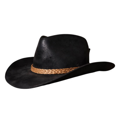 Handmade Western Cowhide Leather Hat Inspired by Arthur Morgan Style Hat for men