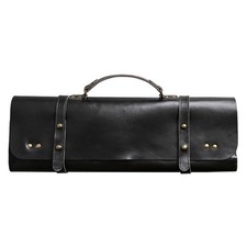 Drumstick-Tasche aus Leder strukturiert Sticktasche rollbar f&uuml;r Drummer