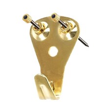 Framer Supply 50LB Weight Capacity Premium Brass Plated Hanger   100 Bulk Pac...