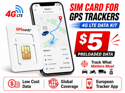 4G LTE SIM Card for Magnetic Hidden GPS Tracker Real Time Car Vehicle Tracking