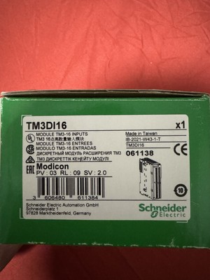 SCHNEIDER Modicon TM3DI16 discrete input module  16 inputs 24V DC