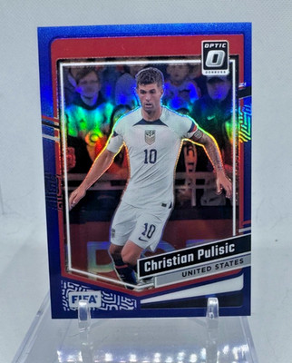 2023-24 Panini Donruss CHRISTIAN PULISIC Optic Blue Prizm /99 #59 USA