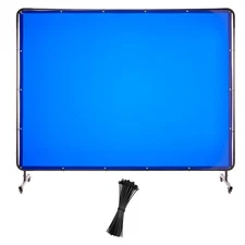 Uimoso 6 x 8 FT Flame-Resistant Vinyl Welding Curtain with Frame