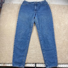 Lee Vintage High Waisted Mom Jeans Tapered Leg Medium Wash Size 14 Long 28x31.5