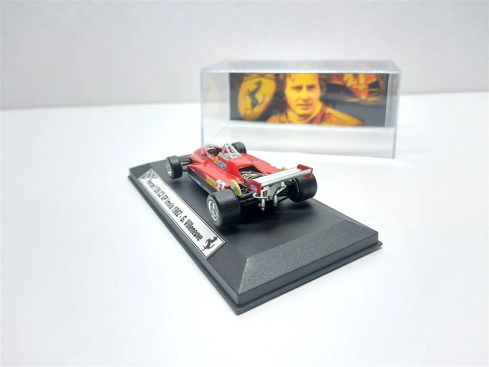 Ferrari 126 C2 F1 - 2° GP Imola 1982 #27 G. Villeneuve + Teca - 1/43 Artigianale - Immagine 3 di 4
