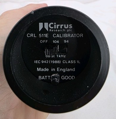 Cirrus Research - Calibrator CR: 511E - Calibrator