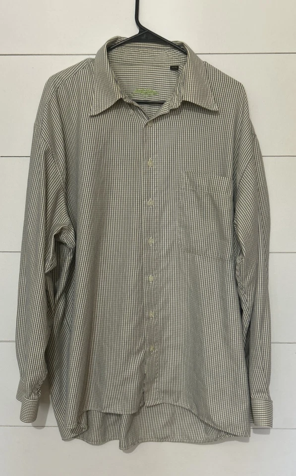 Camisa Para Hombre Jack Lipson Oro Cuadros Algodón Abotonada XL Azul Amarillo Informal Foto 2 de 4