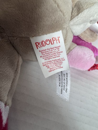 Rudolph The Red Nosed Reindeer Clarice Plush Baby Toy Teether Rattle ...