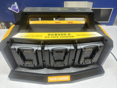 6 Port Super Schnell Akku Ladegerät für DeWalt 18V Schnell Multi Ladestation