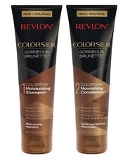 Revlon Colorsilk Shampoo 8,45 fl oz  Conditioner 8,45 fl oz, Brown, Set of 2