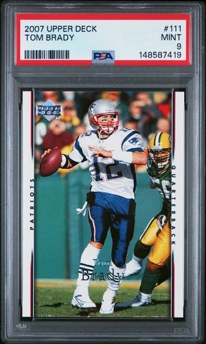 2007 UPPER DECK #111 TOM BRADY PSA 9