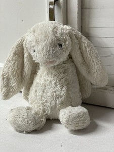 Jellycat London Bashful Bunny White Rabbit Lovey Plush Stuffed Animal 12”