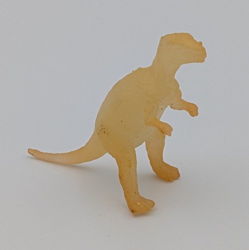 VTG Iguanodon Dinosaur Figure 2" Tan Plastic Toy Retro Prehistoric Animal