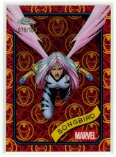 SONGBIRD 2025 Topps Chrome Marvel Iron Man Red & Gold Lazer Refractor #61 78/100