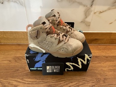 Jordan 6 Retro Travis Scott British Khaki UK12 / EU30 (PS) Infant DH0693-200