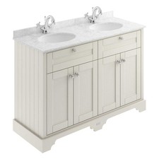 Old London Floor Standing Vanity Unit Double Basin 1200mm Timeless Sand/Grey