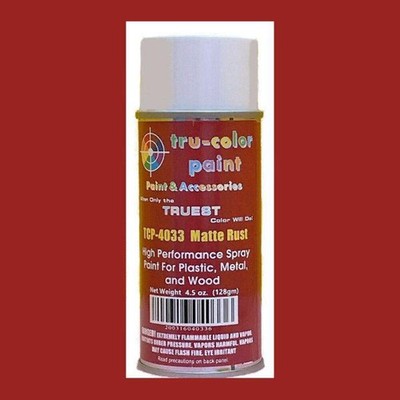 Matte RUST 4.5 oz Spray Can Tru-Color Paint DISCONTINUED WHEN SOLD OUT