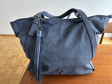 Umhänge Schulter Tasche Shopper Damen Suri Frey Blau Edel Lederoptik Vegan