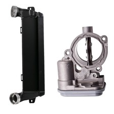 Ladeluftkühler Turbokühler & Drosselklappe For BMW 3er Touring Coupe E91 E92