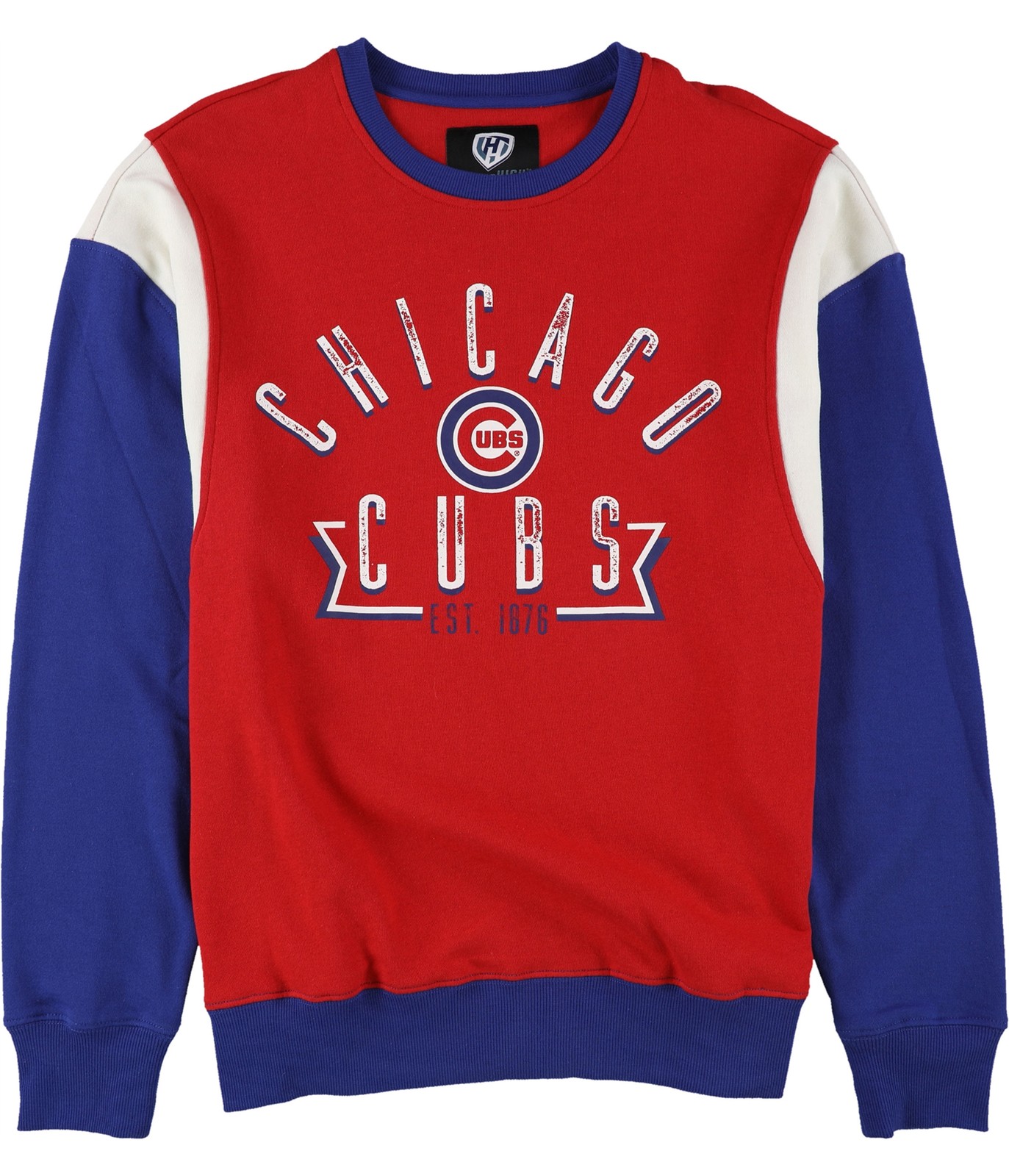 Hands High Mens Chicago Cubs Sweatshirt, Red, Large
