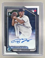 Trey Yesavage 2024 Bowman Draft #CPA-TY Chrome Auto Rookie 1st RC