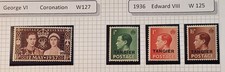 Morocco Agencies - Tangier  G VI  'Coronation'  1937  &  Edward VIII  Mint MLH