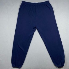Vintage Jerzees Sweatpants Mens 3X Blue NuBlend USA Made Joggers Elastic Cuff