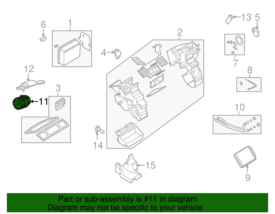Genuine GM Blower Motor 22683022 - Image 4 of 4