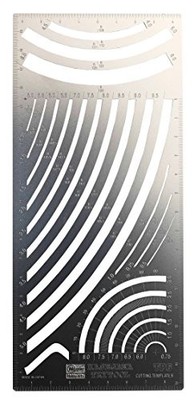 Hasegawa Tri-tool cutting template B curve parallel width for the ruler plastic