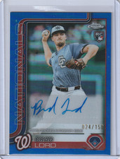 2025 Topps Chrome Update Series - Autographs Brad Lord #AC-BL Blue Refractor...